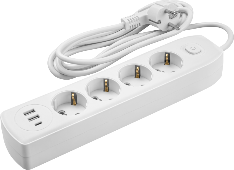 Удлинитель 90 842 OPE-USB-04-300-ESC-3x1 ОНЛАЙТ 90842