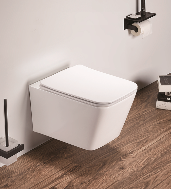 Zen подвесной унитаз с биде глянец белый с крышкой