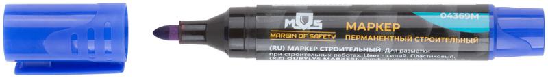 Маркер перманентный строительный син. MOS 04369М