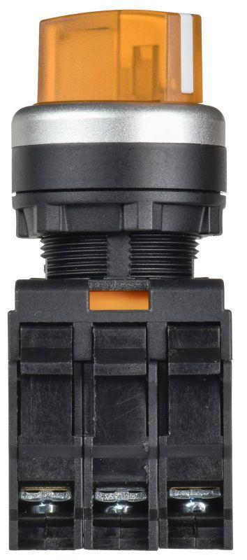 Переключатель 2 полож. 1НО+1НЗ с подсветкой желт. MASTER IEK MI-SW60-11XD-3-14-2-K05