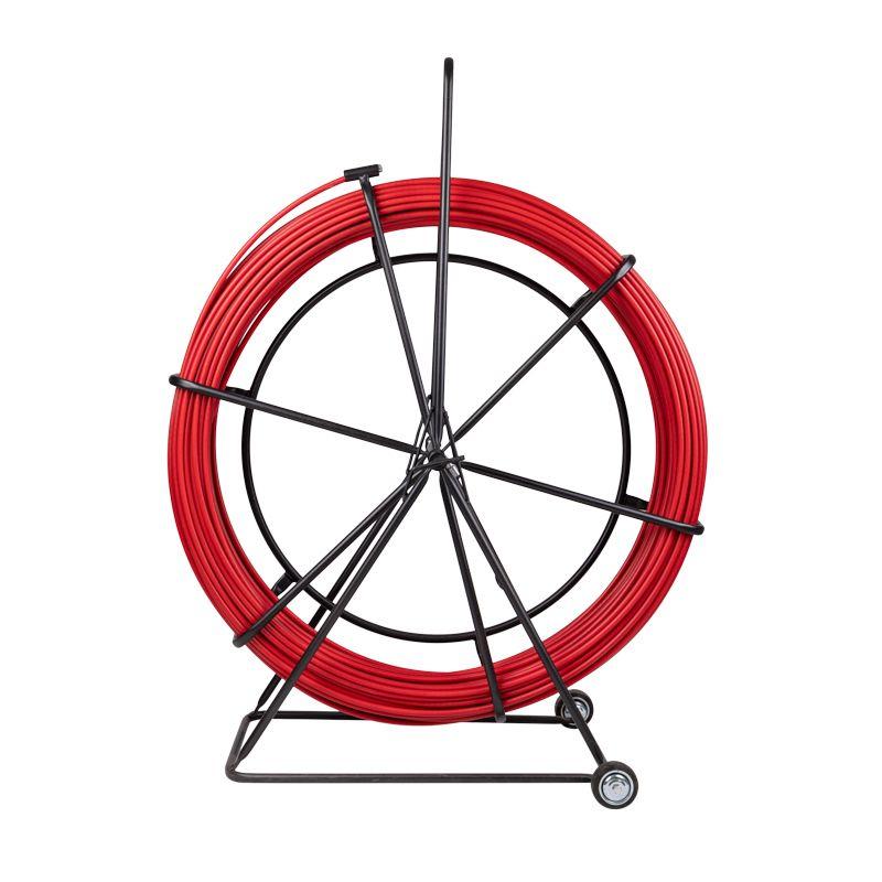 Протяжка кабельная (УЗК в тележке) стеклопруток d11.0мм 300м красн. Rexant 47-1300