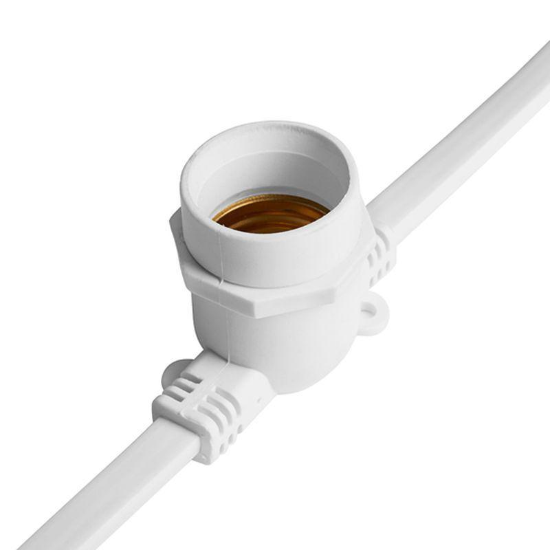 Гирлянда 230В 100 E27 бел. шаг 25см IP 65 25м +1.5м шнур CL25-25 (уп.25м) FERON 48166