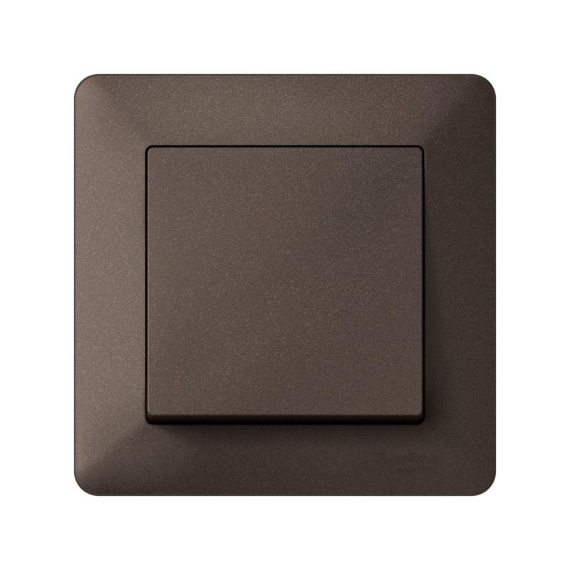 Рамка 1-м AtlasDesign Air мокко/дым. черн. SE ATN220601