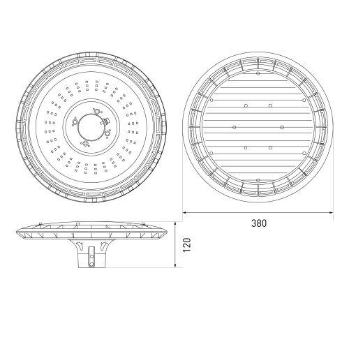Светильник светодиодный SPP-506-0-30K-060 60Вт 3000К IP65 6000лм КСС Д уличный черн. Эра Б0062730