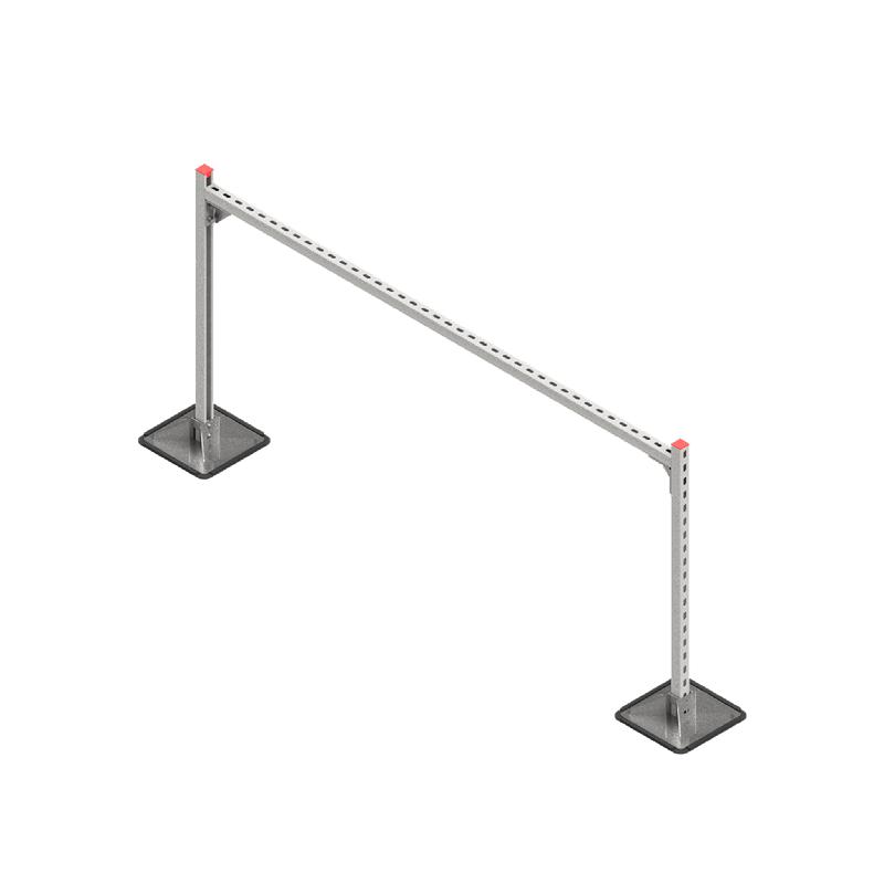 Конструкция опорная для горизонт. прямоугольн. воздуховодов и метал. лотков кабеленесущих систем TECHNORAPTOR STEELFOOT 2000х1000 КМ TR0171