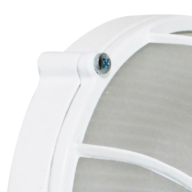 Светильник "Банник" 1302 НПП 03-60-014 1х60Вт E27 IP65 круг малый корпус с решеткой бел. Элетех 1005500936