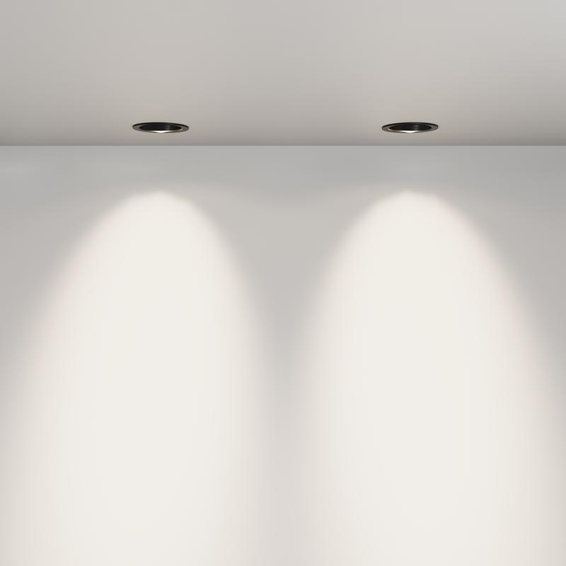 Светильник Lens 12Вт 4000К 70град. встраив. Maytoni DL105-12W4K-B