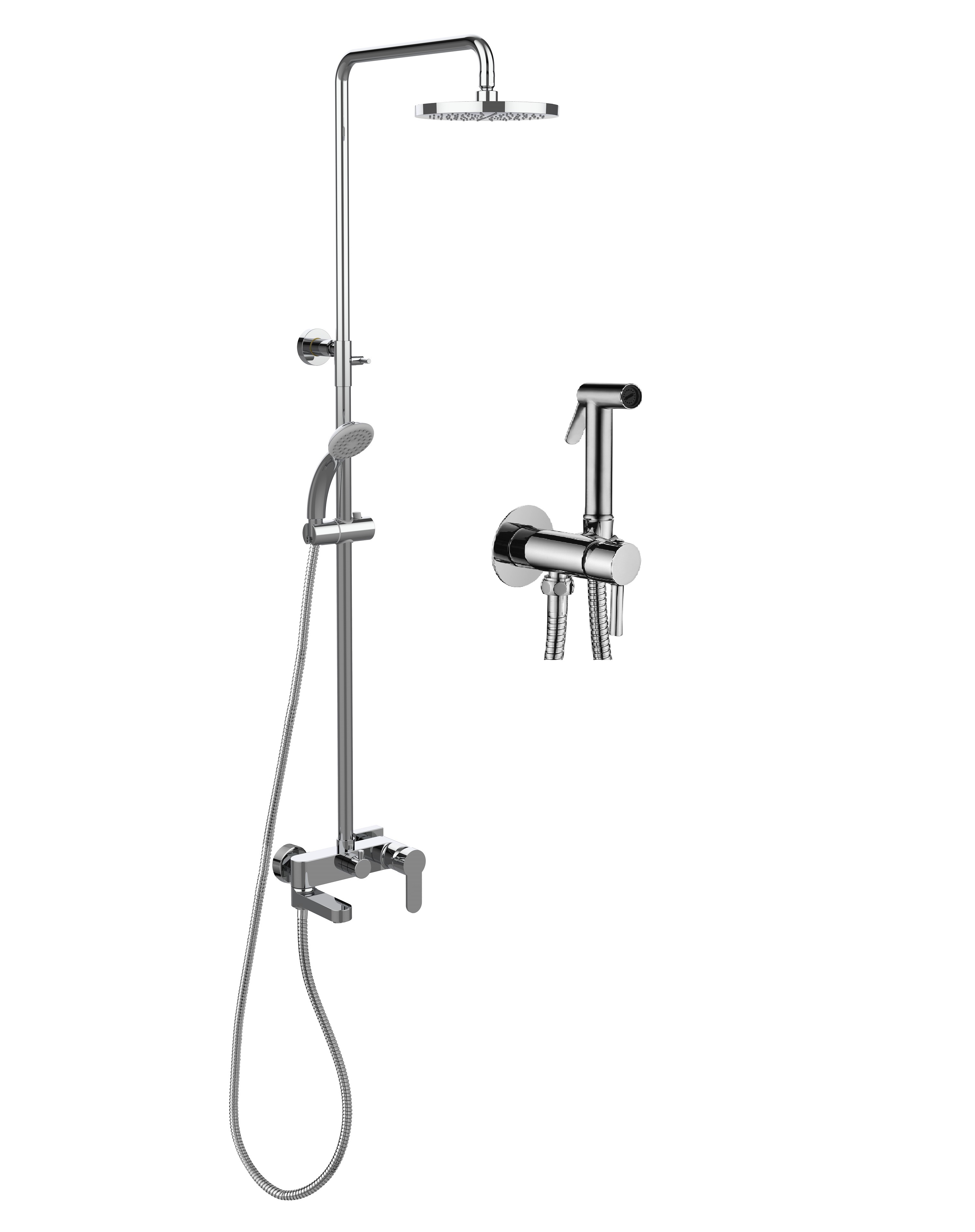 Комплект Paffoni Light KITZCOL632CR110 С ВНУТРЕННЕЙ ЧАСТЬЮ хром