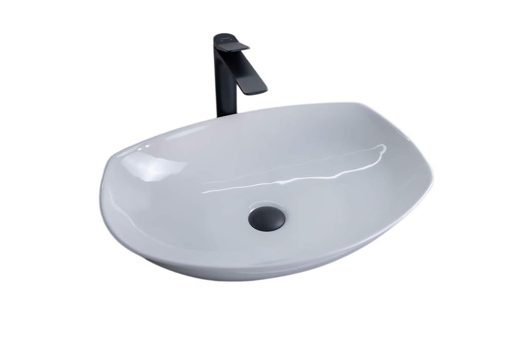 Раковина Gid N9137 51177 накладная белая 56x40x16