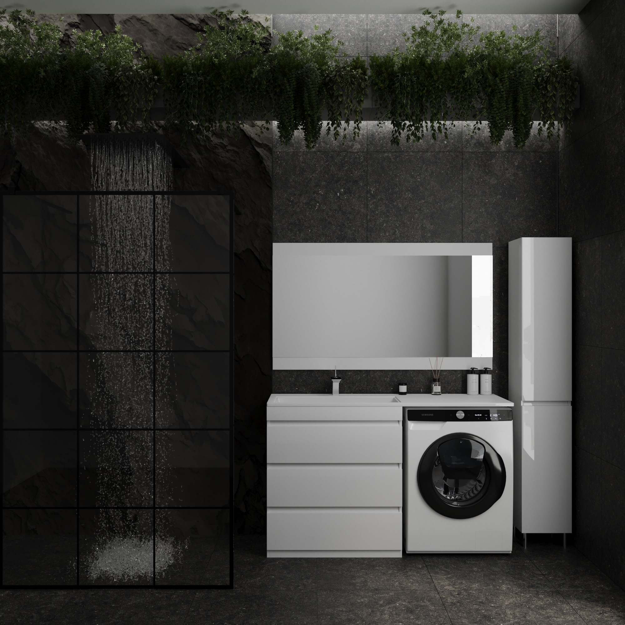 Зеркало "Даллас 140", Люкс белое