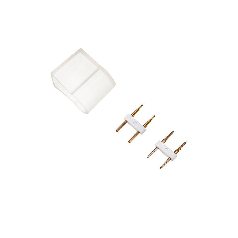 Набор установочный для односторон. гибкого неона 15х26мм (шнур питания каучук с диодным мостом и вилкой; заглушка; переходная муфта; игла) 1.5м Neon-Night 134-504