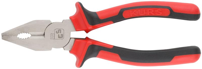 Плоскогубцы комбинированные "Тренд" 160мм двухцветные прорезиненные ручки хром-никелевое покрытие КУРС 47564