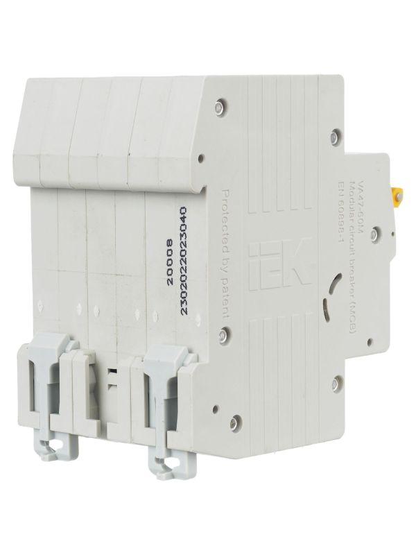 Выключатель автоматический модульный 3п C 40А 6кА ВА47-60M KARAT IEK MVA31-3-040-C