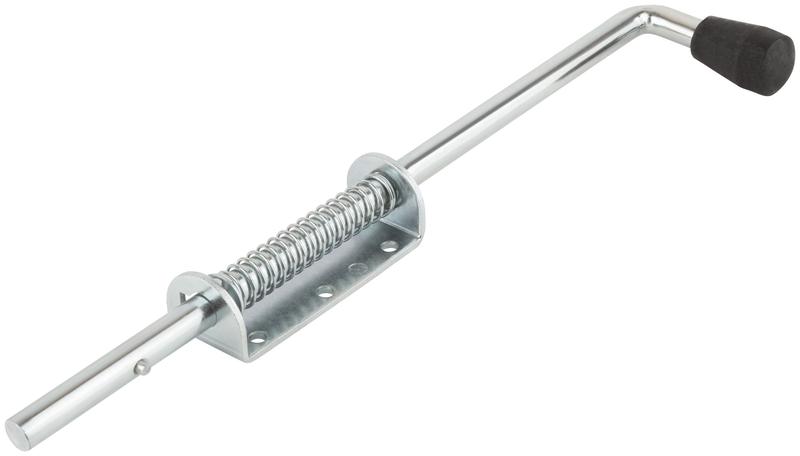 Засов пружинный накладной круглый ригель 400мм 66700