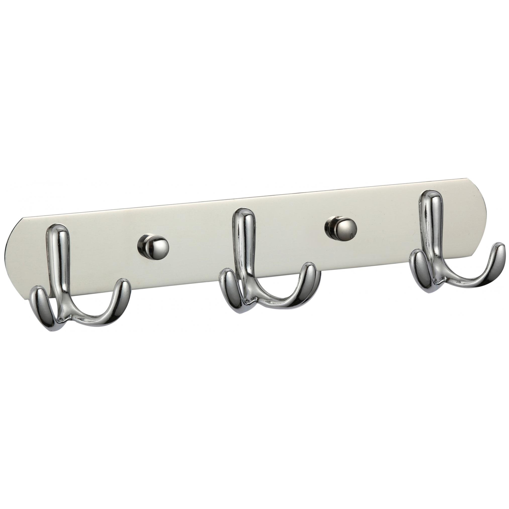 Планка с крючками Savol S-07203B, хром