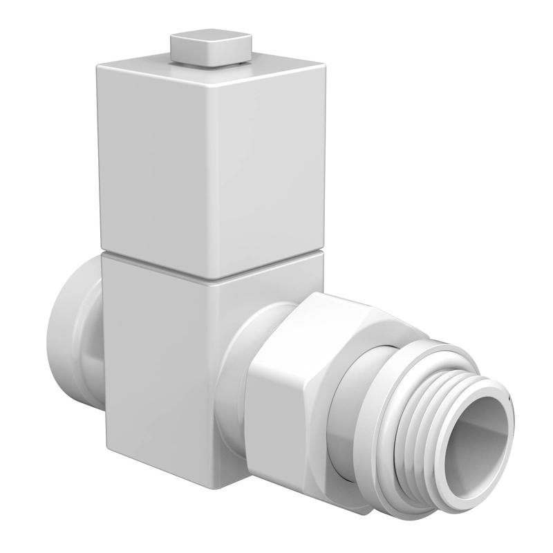 Набор дизайн-вентилей CUBE прямой 1/2дюйм бел. Royal Thermo НС-1422574