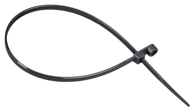 Хомут 4.8х300мм P6.6 с винтовым креплением черн. (уп.100шт) IEK UHH12-D048-300-100-K02