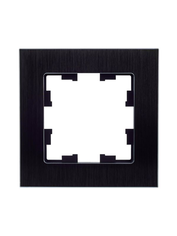 Рамка 1-м BRITE РУ-1-1-БрЧ металл черн. IEK BR-M12-M-K02