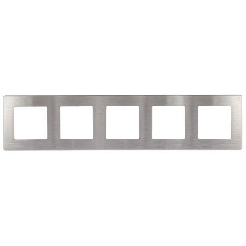 Рамка 5-м 12-5105-03 сатин алюм. Эра Б0052541