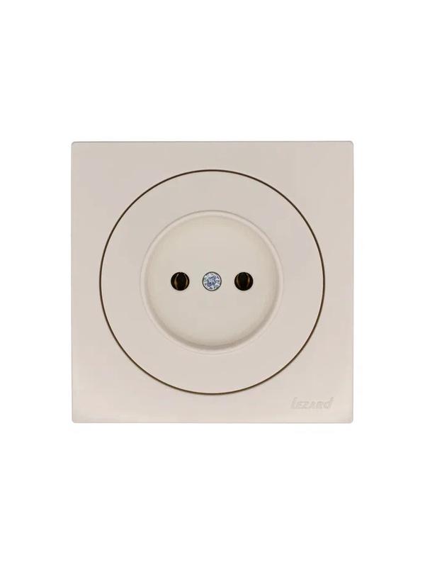 Розетка 1-м СП OSEN без заземл. ПБТ механизм сл. кость LEZARD 743-9088-121B