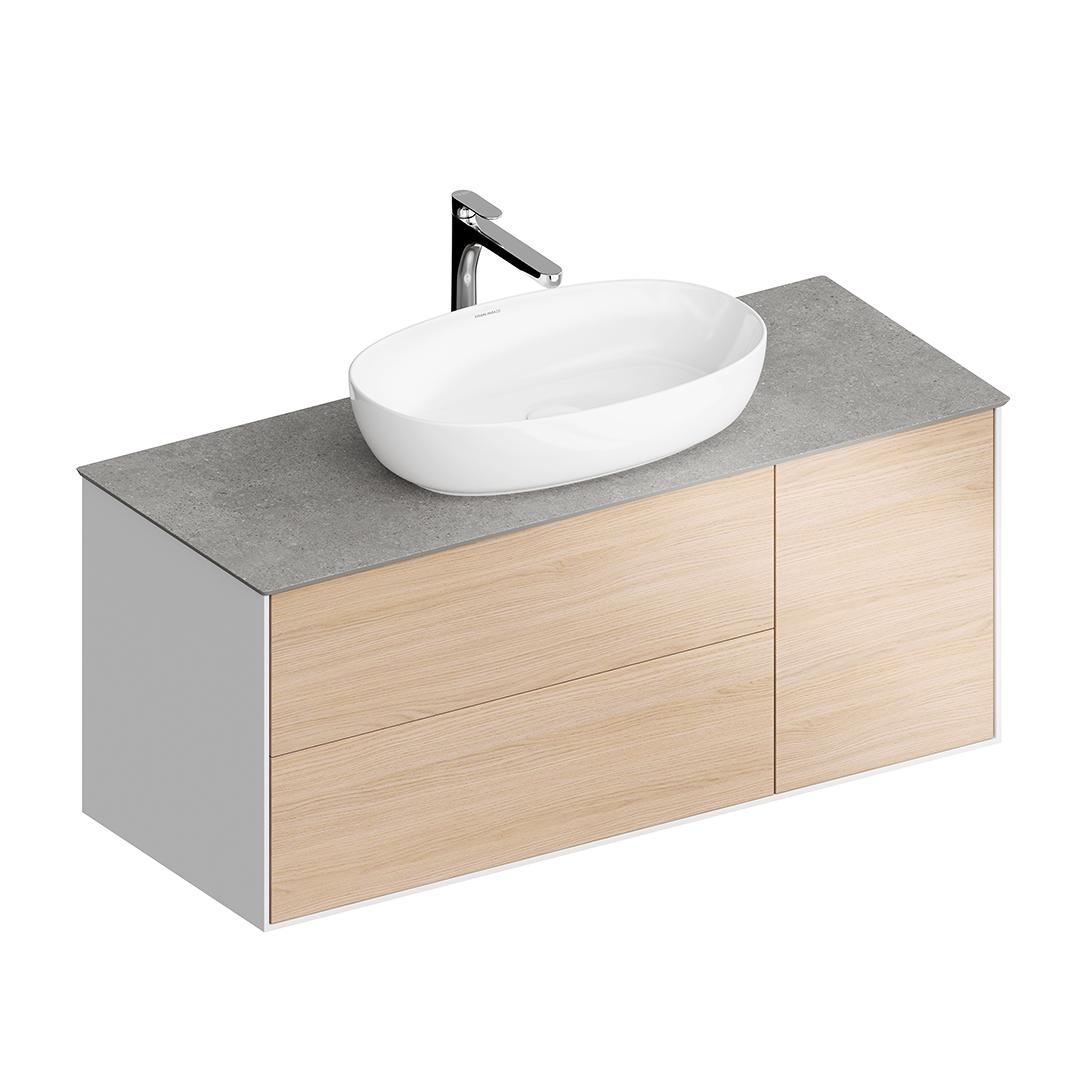 Тумба PLAZA Modern подвесная 120 дуб виченца 3 ящика