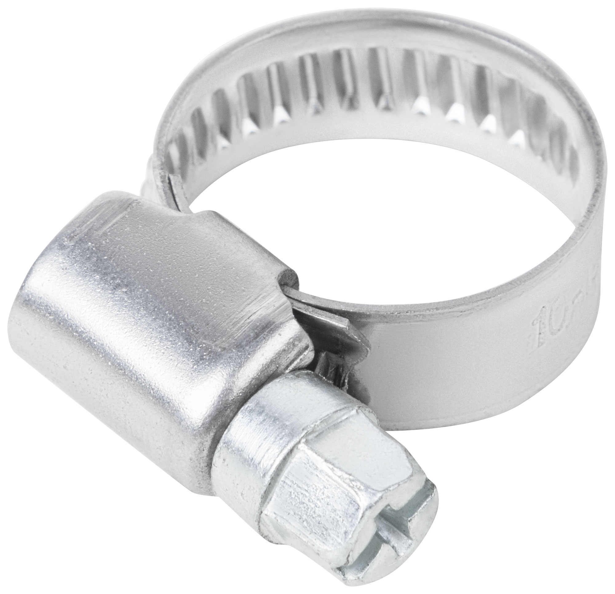 Хомут обжимной накатной, ширина 9 мм, нерж.сталь  10-19 мм