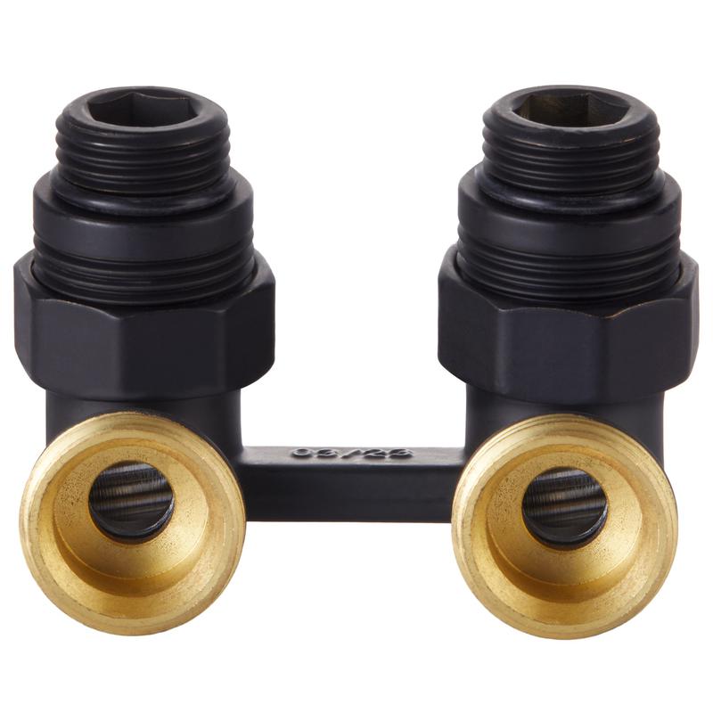 Узел нижнего подключения угловой 1/2дюймх3/4дюйм EK черн. Royal Thermo НС-1559441