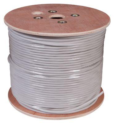Кабель витая пара U/UTP CAT 5е PVC 10PR 24AWG INDOOR SOLID сер. 305м РФ Rexant 01-1011-R