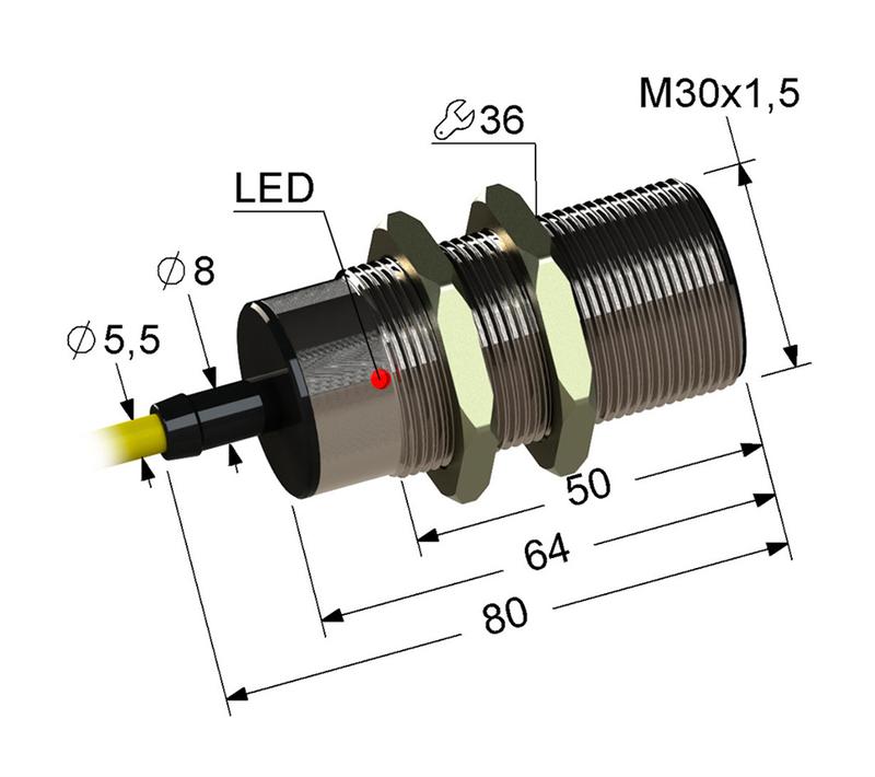 Выключатель бесконтактный PS2-30M80-10B31-Z (ВБ2.30М.80.10.3.1.Z) МЕГА-К A8010-T200054254