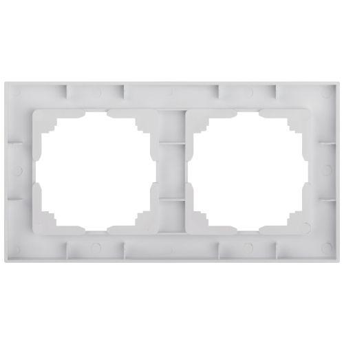 Рамка 2-м СП Accent 6-502-01 бел. Intro Б0063749