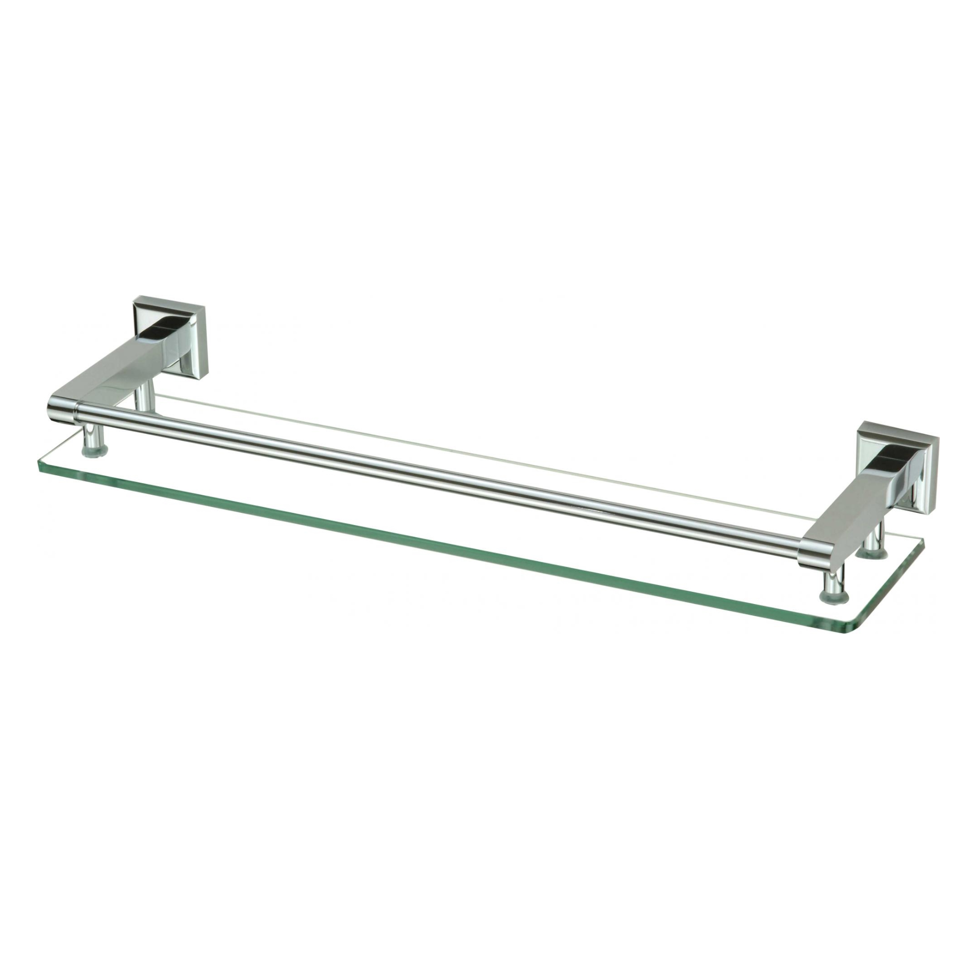 Полка стеклянная Savol S-509591, хром