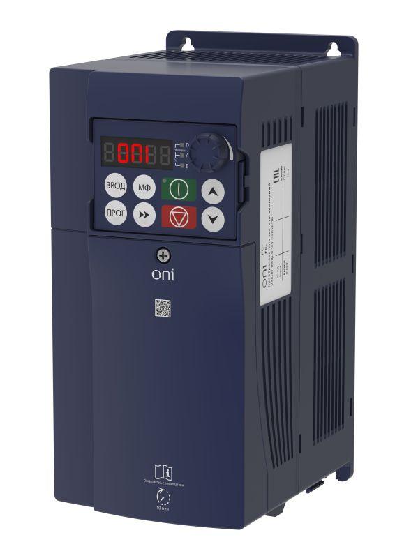 Преобразователь частоты FC-230 1Ф 4кВт 17А встроен.тормозной модуль ONI FC-230-21-040T