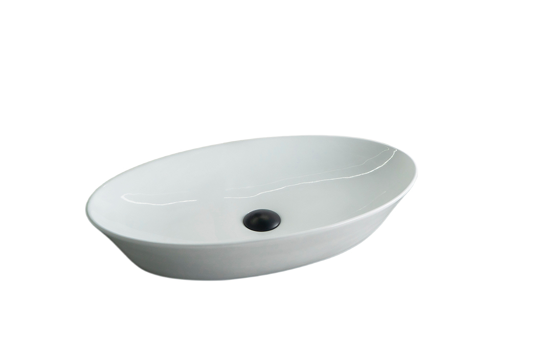 Раковина Gid N9397 51141 накладная белая 61x37x12