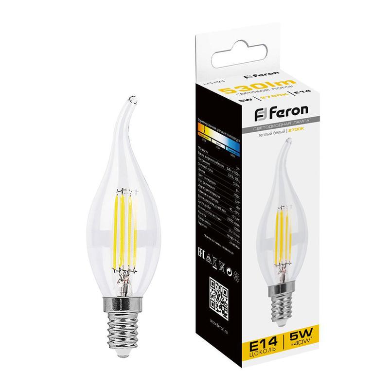 Лампа светодиодная 5Вт 230В E14 2700К LB-59 FERON 25575