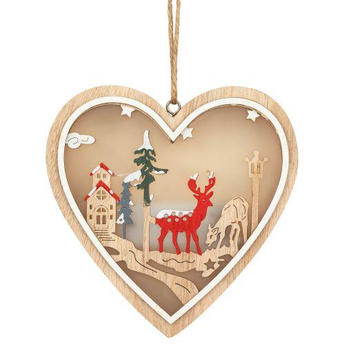 Светильник светодиодный новогодний Сердце подвесной 10см 2хАА ENGDS-5L Эра Б0060479