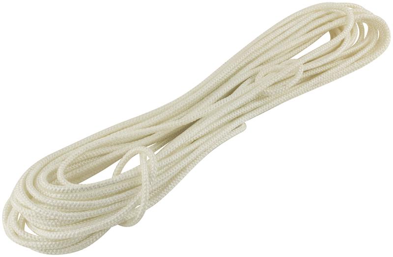 Фал капроновый плетеный 16-ти прядный с сердечником 8ммх20м р/н=650кгс КУРС 68417