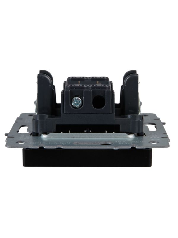 Выключатель проходной 1-кл. СП BRITE ВС10-1-6-БрЧ 10А механизм черн. IEK BR-V12-0-10-K02