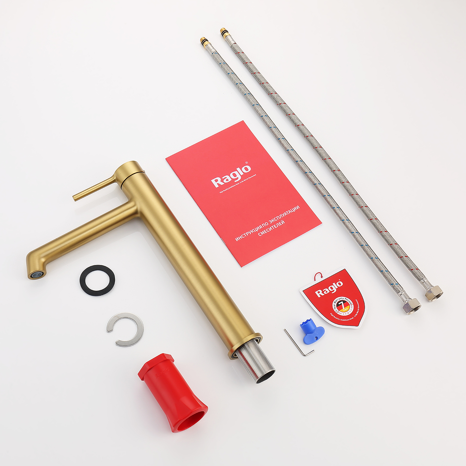 Смеситель для раковины Raglo R20.15.03, золотой сатин