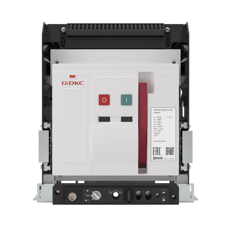 Выключатель нагрузки 80кА YON AGS12S-N3DH-0-222K типоразмер N выкатн. управление 220В AC горизонт. подкл. DKC