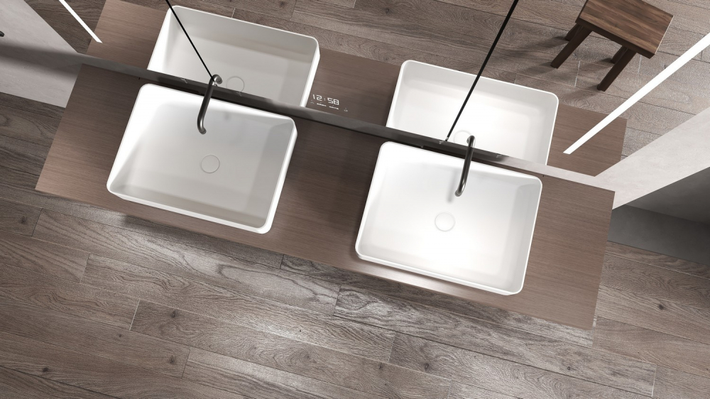 Раковина накладная ABBER Stein AS2629 белая матовая