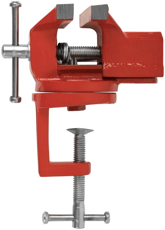 Тиски настольные облегченные поворотные 75мм (1.25кг) КУРС 59427