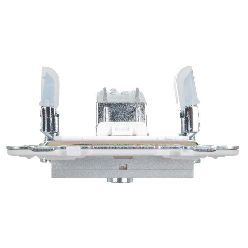 Розетка TV оконечная SKANDY SK-A12S серебр. IEK SK-A10-O-K23