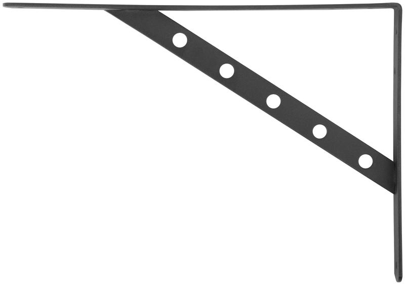 Уголок-кронштейн усиленный 350х250мм черн. КУРС 66110