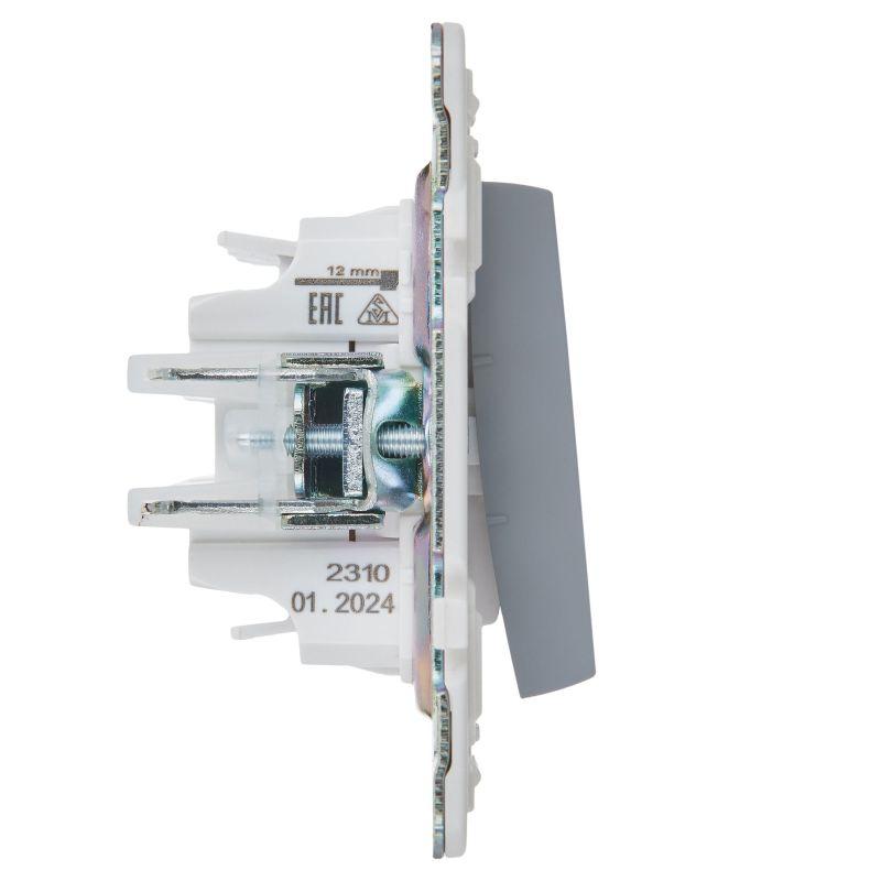 Выключатель 3-кл. SKANDY 10А SK-V11Gr сер. IEK SK-V30-0-10-K03