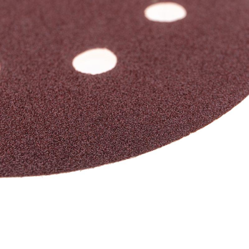 Диск абразивный на ворсовой основе на липучке перфорир. P100 125мм (уп.10шт) Kranz KR-91-1167