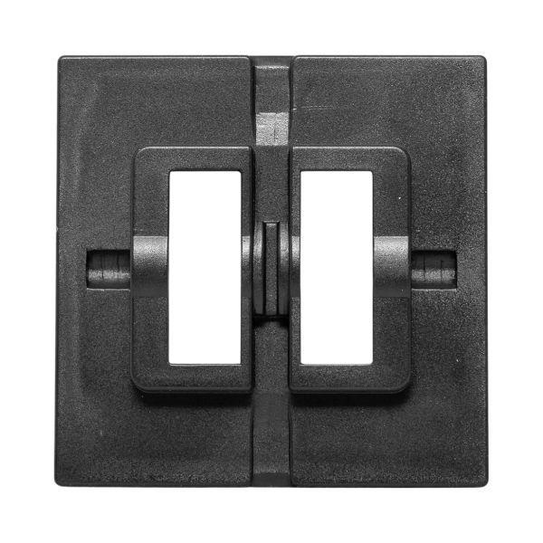 Пластина переходная для 1-кл./2-кл. выключателя IP44 Эпика черн. EKF UP1-SWB-44