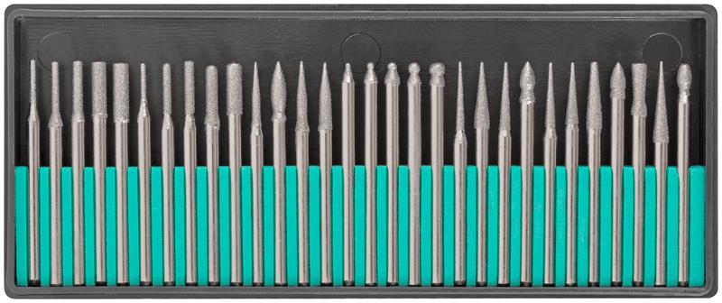 Шарошка усиленная сталь с алмазным напылением штифт 3мм 30шт FIT 36486