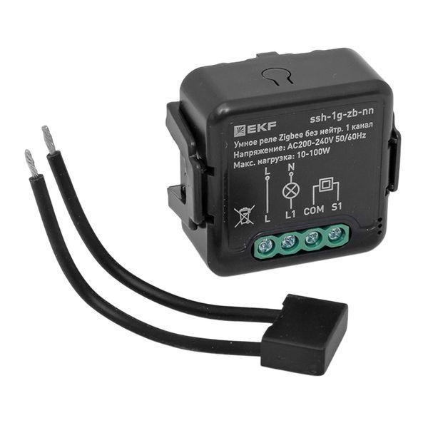 Реле умное в подрозетник 1-канальное Zigbee Connect Select без нейтрали EKF ssh-1g-zb-nn