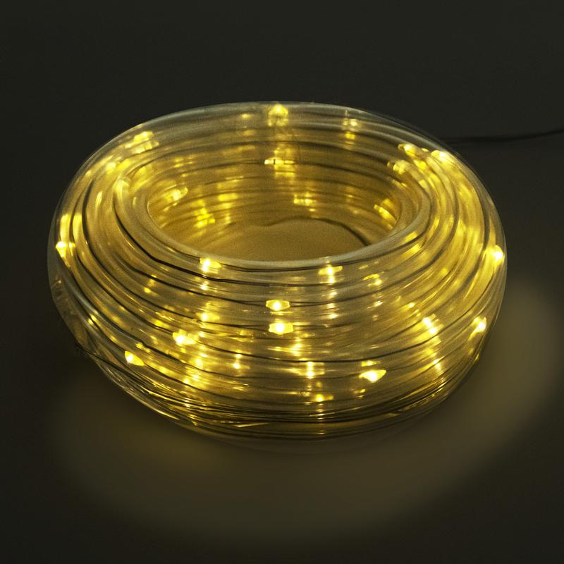 Светильник светодиодный садовый SLR-G06-100Y 100LED дюралайт (заменяемый Ni-MH 500мА.ч аккумулятор) желт. ФАZА 5060104