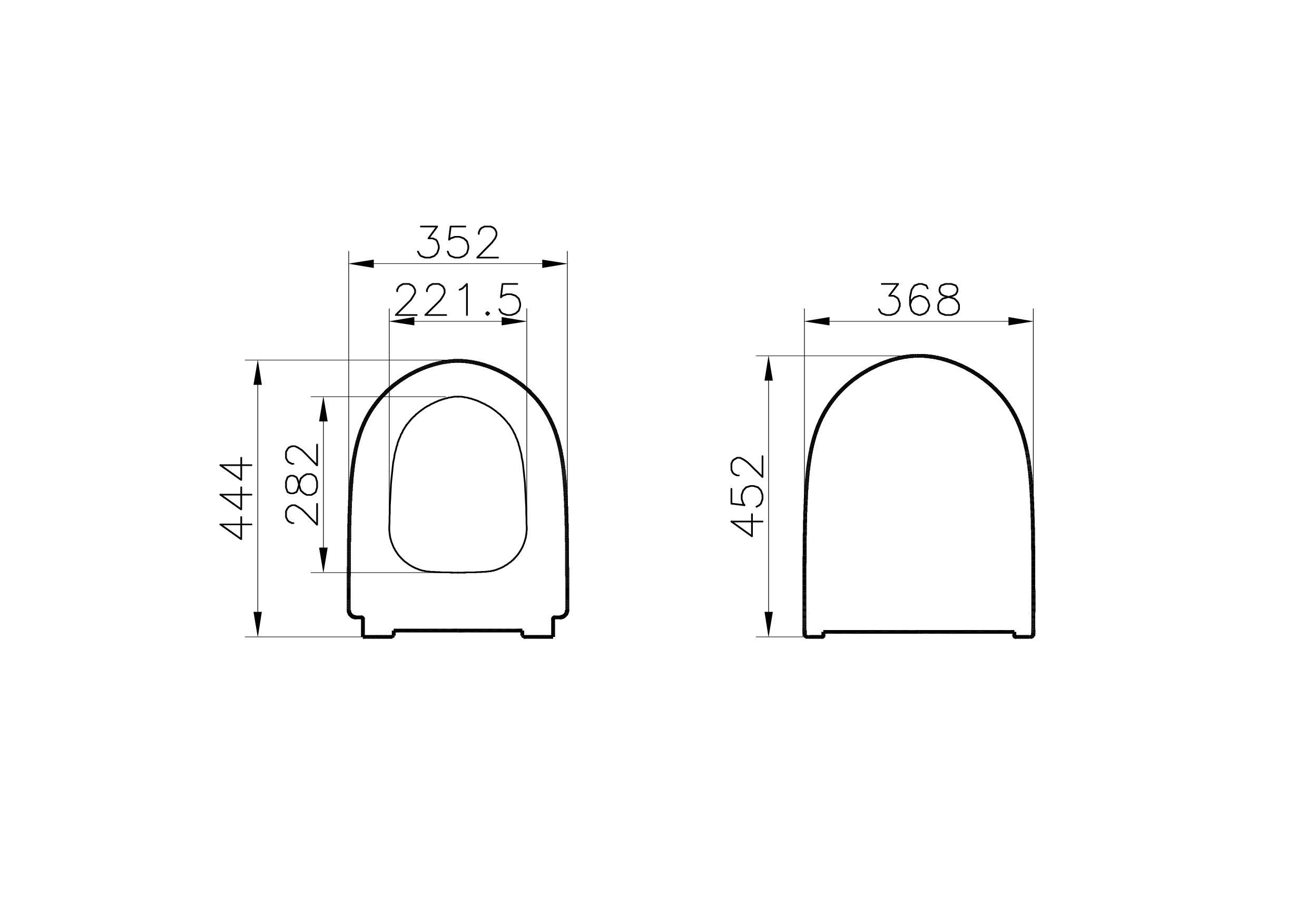 Сиденье VitrA Sento, 130-003-009